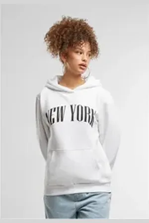 miss tee Mister Tee Hoodie New York Ladies Fluffy Hoody weiß L