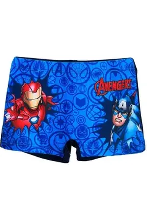 Marvel The Badehose Iron Man Captain America Badehose Bade-Pant blau 140