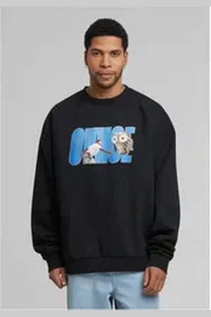 MT Upscale Rundhalspullover Ovhoe Oversize Crewneck schwarz XXL