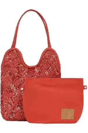 Desigual Schultertasche Marinette Shopper (Set, 2-tlg) orange|rot