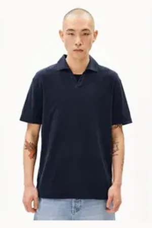 Armedangels Poloshirt MAARKOS POLO TERRY Herren (0-tlg) blau XL