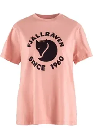 Fjällräven T-Shirt Damen T-Shirt Logo Relaxed rosa XL