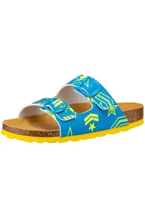LICO Pantolette Bioline Top Pantolette blau|gelb 30 EU