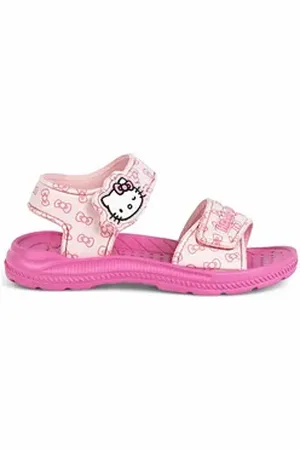 Hello Kitty Sandale (2-tlg) Mädchen Strandschuhe mit Klettverschluss Gr. 24- 29 rosa 25 EU