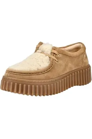 Clarks Halbschuhe Veloursleder/Textil Schnürschuh braun 39,5 EU