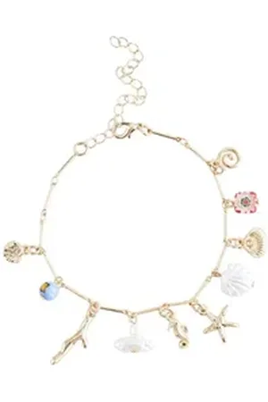 Next Fußkette Fußkettchen mit Muscheln (1-tlg) goldfarben