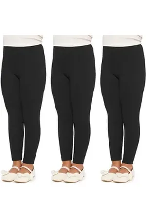 Merry Style Leggings Mädchen Lange Hose MS10-225 (1-tlg) aus Baumwolle schwarz 134