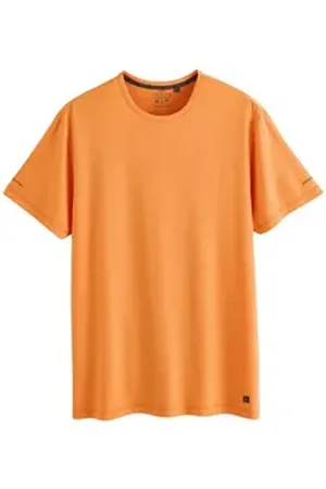 Next Trainingsshirt Sport-T-Shirt mit Netzstoff (1-tlg) orange XS