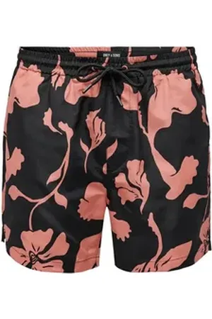 Only & Sons Badeshorts Badeshorts Ted Life Floral Swimshorts (1-St) schwarz XL