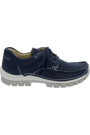 Wolky FLY Halbschuh, Antique nubuck, Denim, 0470111-820 Schnürschuh blau 39 EU