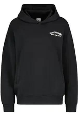 Sublevel Kapuzenpullover Damen Hoodie mit Früchte-Print schwarz L
