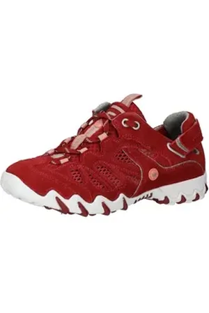 Allrounder Halbschuhe Veloursleder Klettschuh rot 38 EU