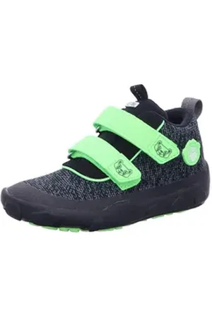 Affenzahn Happy Panther Schnürschuh ohne Absatz grau|schwarz 25 EU