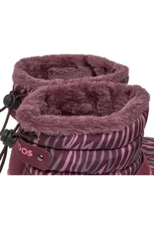 KangaROOS Schneeschuhe K-Pe Marty Rtx 18935 000 6347 Dk Berry/Zebra Schnürschuh rosa 32 EU