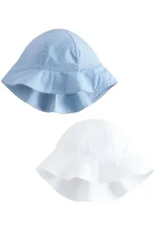 Next Fischerhut 2er-Pack Babymützen aus 100 % Baumwolle (2-St) weiß Kopfumfang: 50 cm.