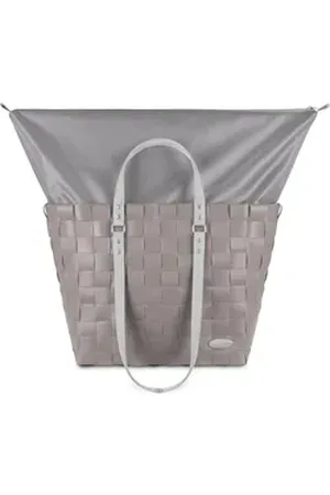 Normani Einkaufskorb Einkaufstasche Korb mit erweiterbarem Volumen, 25 l, Badetasche Strandtasche Einkaufskorb mit 25 Liter Volumen braun