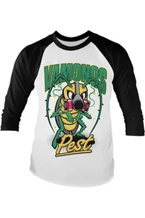 Breaking Bad Longsleeve Vamanos Pest Bug Baseball Long Sleeve Tee weiß XXL