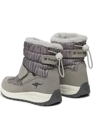 KangaROOS Schneeschuhe K-Pe Marty Rtx 18935 000 2231 Vapor Grey/Zebra Schnürschuh grau 33 EU