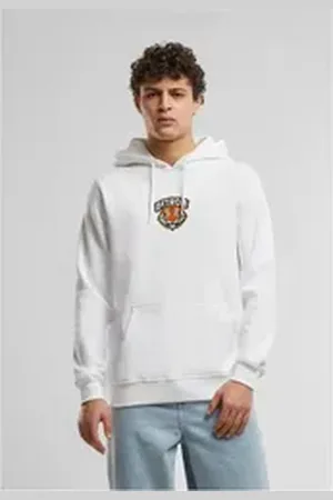 Mister Tee Hoodie Detroit Tiger Head Patch Hoody weiß S