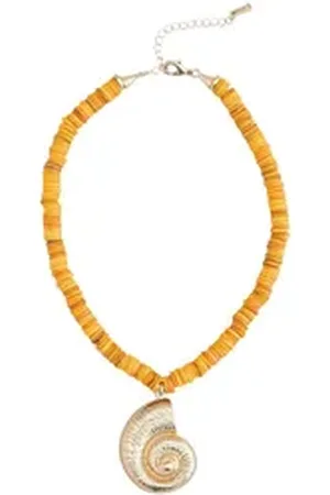 Next Kette mit Anhänger Perlenhalskette mit Muschel (1-tlg) goldfarben