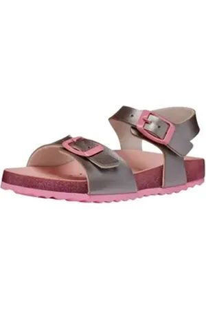 Geox Sandalen Lederimitat Riemchensandale rosa|silberfarben 28 EU