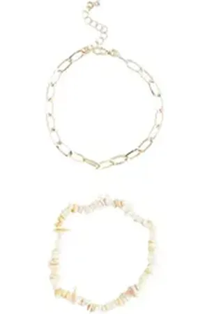 Next Fußkette Fußkettchen-Pack mit Muschelsplittern (1-tlg) beige