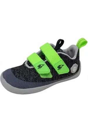 Affenzahn Knit Happy Panther Schnürschuh grau|grün 32 EU