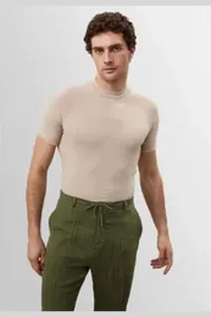Antioch Poloshirt Basic - Crewneck - Slim Fit beige L