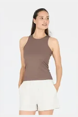 Athlecia Tanktop Tinashe im schnelltrocknenden, gerippten Design braun 36