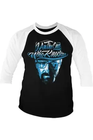 Breaking Bad Longsleeve I Am The One Who Knocks Baseball Long Sleeve Tee weiß XXL