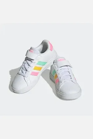adidas Sportswear GRAND COURT 2.0 KIDS Klettschuh Design auf den Spuren des Superstar weiß 38 EU