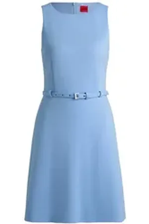 HUGO BOSS Sommerkleid blau 38