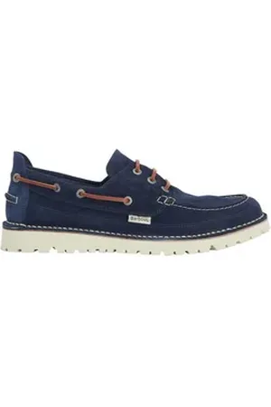 Barbour Lederhalbschuh Mousa Schnürschuh blau 11