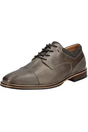 Bullboxer Businessschuhe Leder Schnürschuh grau 42 EU