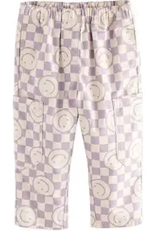 Next Schlupfhose Gemusterte Schlupfhose aus 100 % Baumwolle (1-tlg) lila 68-74 (6-9 Mon.)