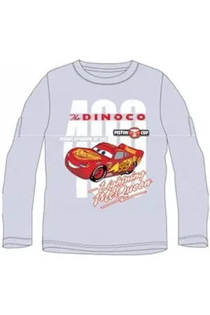 Disney Cars T-Shirt Langarm-Shirt Jungen, "The Dinoco Piston Cup", Gr. 98–128 grau 98