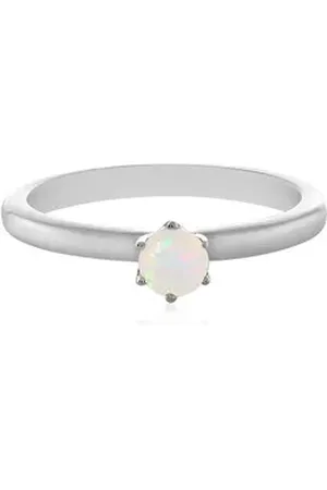 Cavill Silberring Ätherischer Äthiopischer Welo Opal Sterling Silber Ring, 0,164ct (1-tlg) beige|silberfarben 57