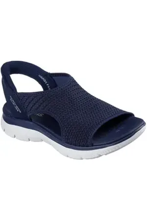 Skechers SUMMITS-SWEETLY EVOLVED Sandale, Sportsandale, Trekkingsandale mit Slip-ins Funktion blau 39 EU