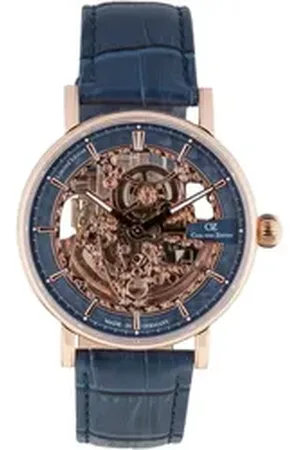 CARL VON ZEYTEN Automatikuhr Weitenau CVZ0078RBLS, Armbanduhr, Herrenuhr, Skelettuhr, Made in Germany, Mechanische Uhr blau