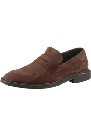HUGO BOSS Gryff_Loaf Loafer Slipper, Business-Schuh, Halbschuh, mit dekorativem Zierriegel braun 39 EU
