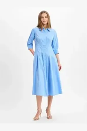 Ambiance A-Linien-Kleid blau 44