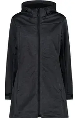 CMP Funktionsjacke WOMAN COAT FIX HOOD TITANIO MEL-NERO 40