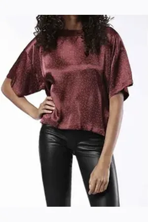 Diesel Kurzarmbluse T-Liamy Top rot L