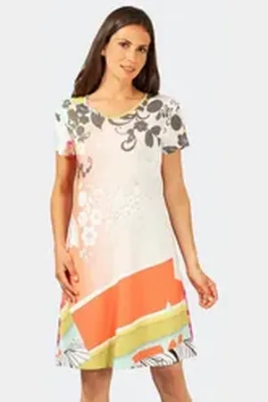 HAJO Strandkleid Strand-/Freizeitkleid mit Floradruck S