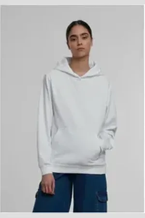 Urban classics Hoodie Ladies Loose Light Brushed Fleece Hoody weiß XL
