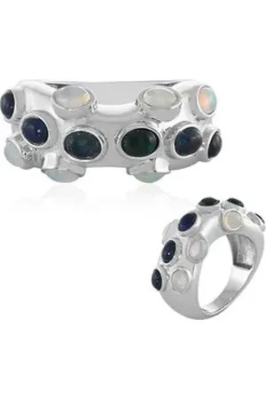 Cavill Silberring Welo & Mezezo Opal Silber Ring (1-tlg) beige|silberfarben 66