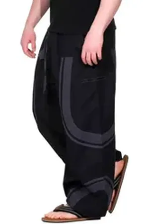 Kunst und Magie Cargohose KUNST&MAGIE trendige Baggyhose bunte Hippiehose Cargo Hose grau|schwarz 4XL