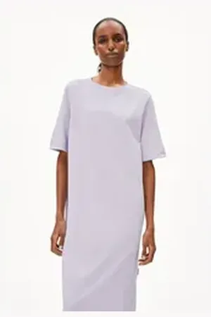 Armedangels Midikleid XELINAA Damen (1-tlg) Heavyweight Jerseykleid aus recyceltem Baumwoll Mix lila L/40/42