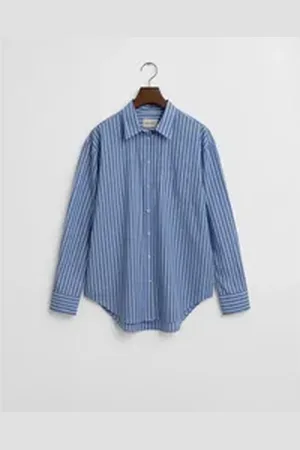 GANT Langarmbluse blau 42