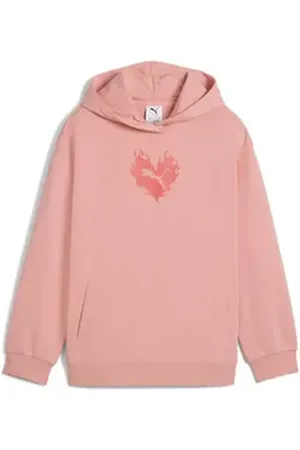 PUMA Hoodie Flaming Love Hoodie Mädchen rosa 128